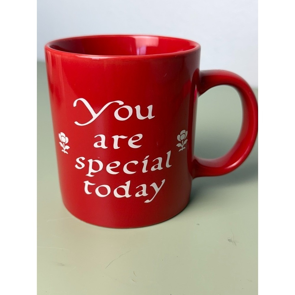 VTG 1979 The Original Red Plate Co. "You are Special Today"‎ Collectible Red Mug